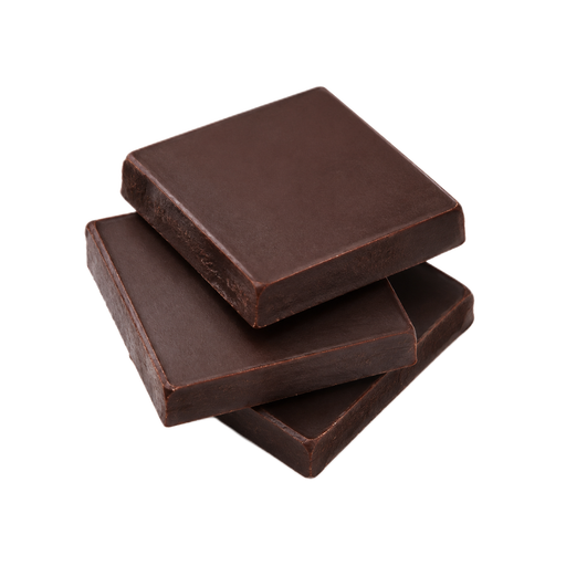 Ilustração de Chocolate culinário sem açúcar, em quadrados