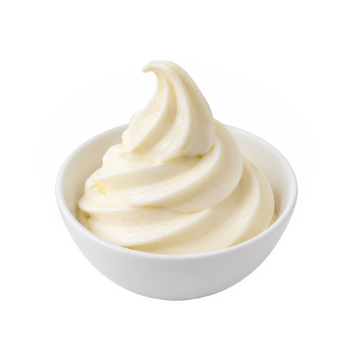 Illustration of Ice creams, vanilla, light, soft-serve