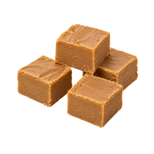 Ilustração de Doce tipo fudge de pasta de amendoim, preparado a partir de receita