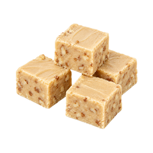 Ilustración de Dulce tipo fudge de vainilla con frutos secos