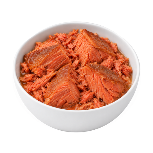 Illustration of Fish, salmon, red, (sockeye), canned, smoked (Alaska Native)