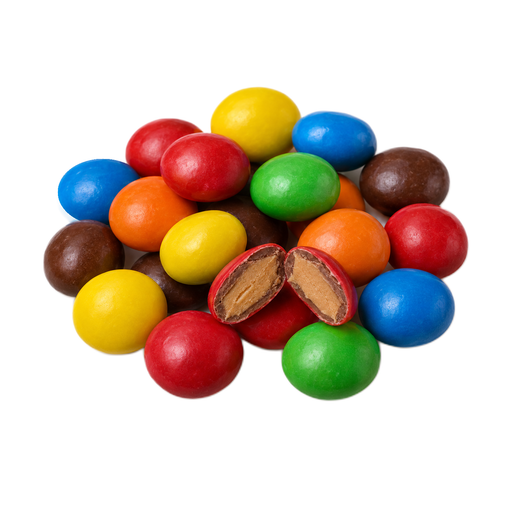 Ilustração de MARS SNACKFOOD US, M&M's de chocolate com pasta de amendoim
