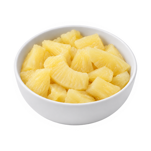 Illustration of Pineapple, canned, juice pack, drained