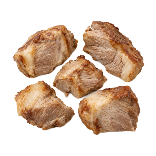 Illustration of Pork, fresh, shoulder, whole, separable lean and fat, cooked, roasted