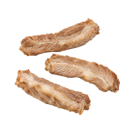 Illustration of Pork, fresh, spareribs, separable lean and fat, cooked, braised
