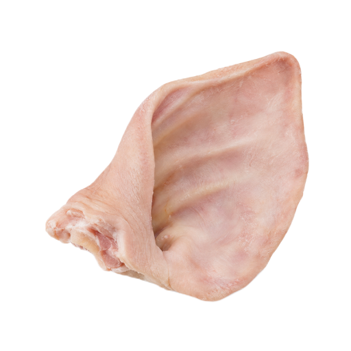 Illustration of Pork, fresh, variety meats and by-products, ears, frozen, raw