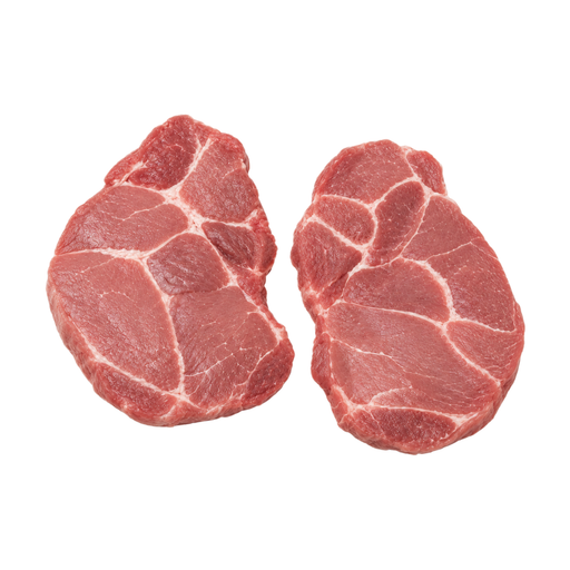 Illustration of Pork, fresh, loin, sirloin (chops or roasts), boneless, separable lean only, raw