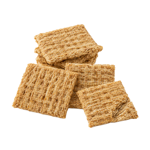 Ilustración de Galletas saladas de trigo integral, con contenido reducido de grasa
