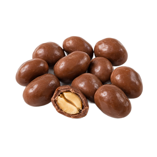 Ilustração de Amendoins cobertos com chocolate ao leite
