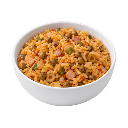 Illustration of Restaurant, Latino, Arroz con grandules (rice and pigeonpeas)