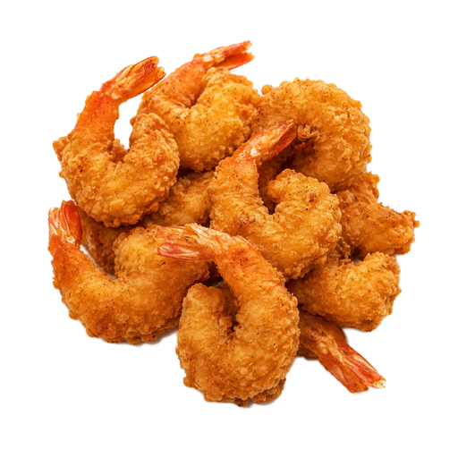 Ilustración de CRACKER BARREL, plato de gambas fritas estilo country