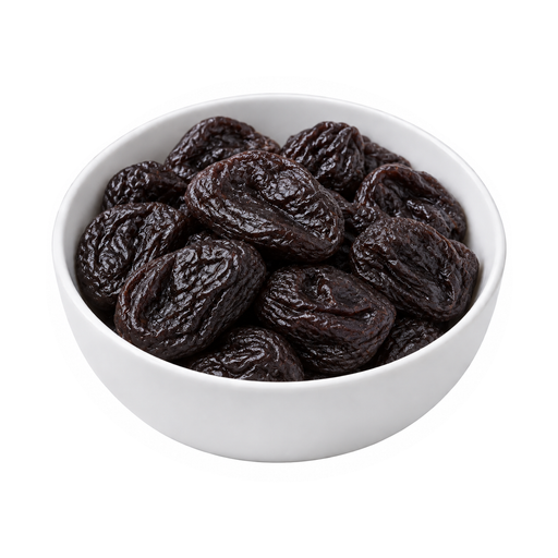 Illustration of Plums, dried (prunes), uncooked