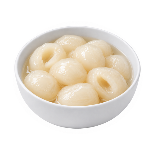 Illustration of Rambutan, canned, syrup pack