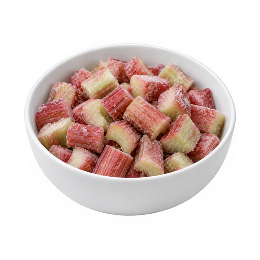 Illustration of Rhubarb, frozen, uncooked