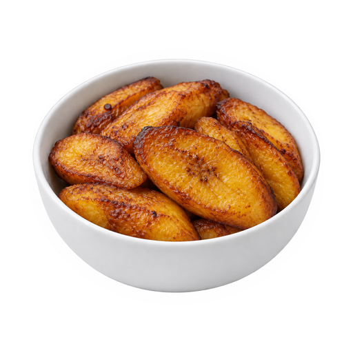 Illustration of Plantains, yellow, fried, Latino restaurant