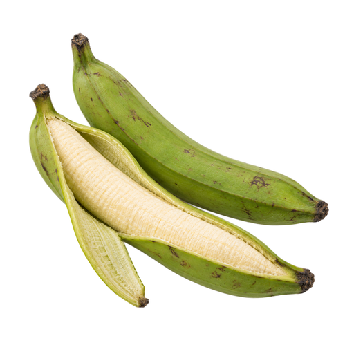 Illustration of Plantains, green, raw
