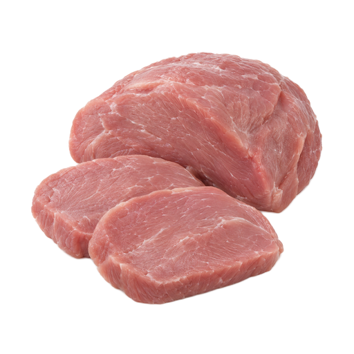 Illustration of Pork, fresh, leg (ham), whole, separable lean only, raw