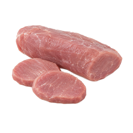 Illustration of Pork, fresh, leg (ham), shank half, separable lean only, raw