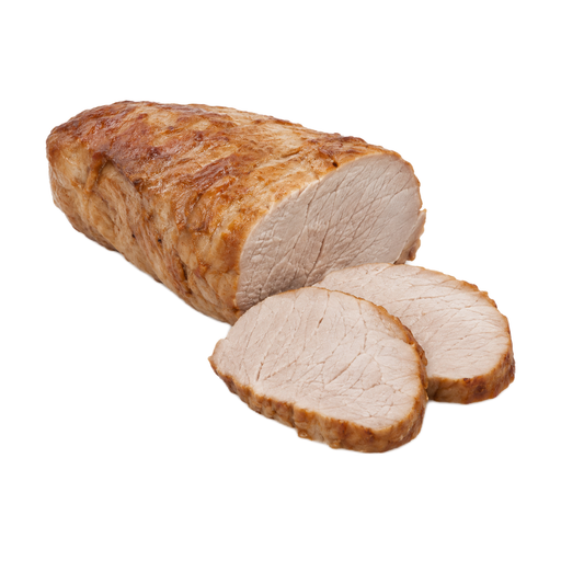 Illustration of Pork, fresh, leg (ham), shank half, separable lean only, cooked, roasted