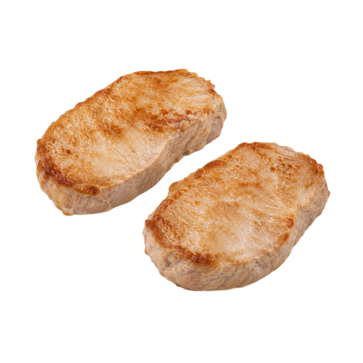 Illustration of Pork, fresh, loin, whole, separable lean only, cooked, broiled