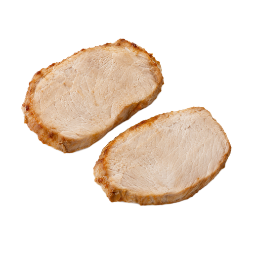 Illustration of Pork, fresh, loin, whole, separable lean only, cooked, roasted