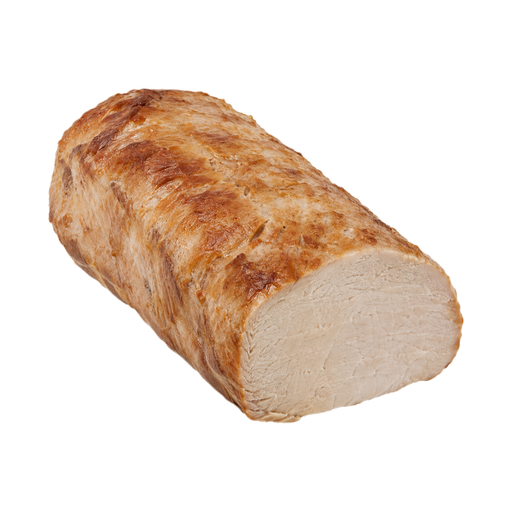 Illustration of Pork, fresh, loin, top loin (roasts), boneless, separable lean only, cooked, roasted