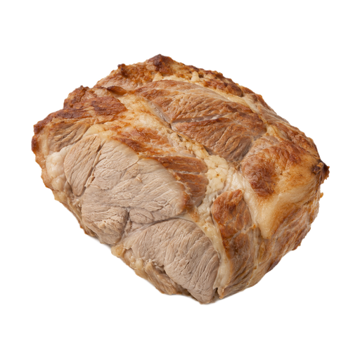 Illustration of Pork, fresh, shoulder, blade, boston (roasts), separable lean and fat, cooked, roasted