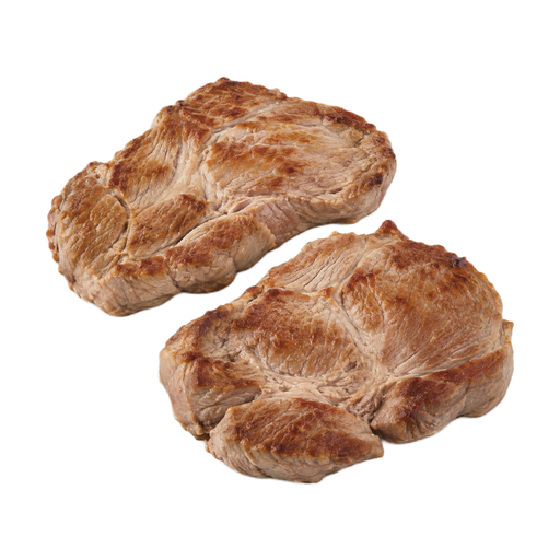 Illustration of Pork, fresh, shoulder, blade, boston (steaks), separable lean only, cooked, broiled