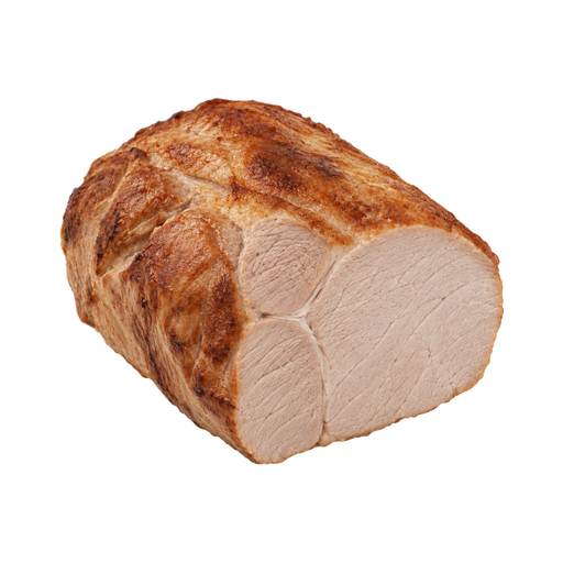 Illustration of Pork, fresh, loin, sirloin (roasts), boneless, separable lean only, cooked, roasted