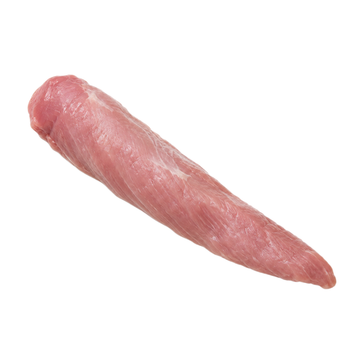 Illustration of Pork, fresh, enhanced, loin, tenderloin, separable lean only, raw