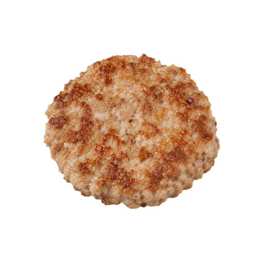 Illustration of Pork, ground, 72% lean / 28% fat, cooked, pan-broiled