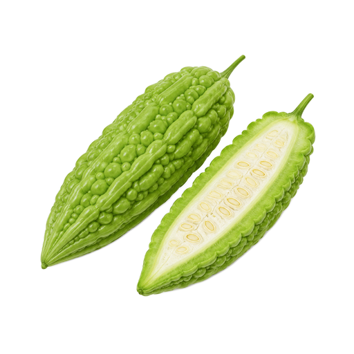 Ilustração de Frutos de melão-de-são-caetano, crus