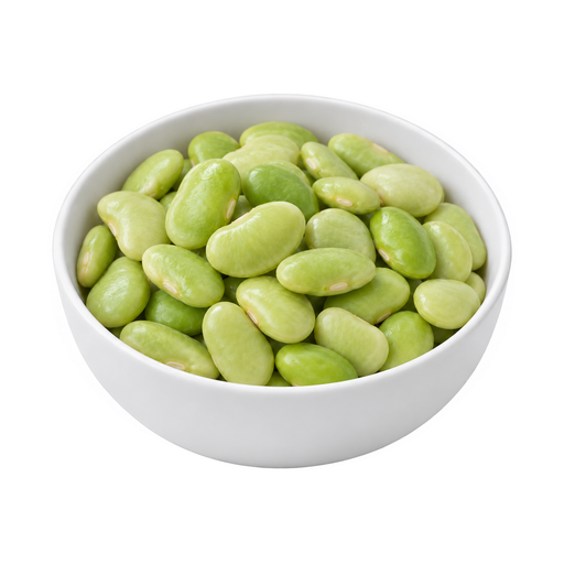 Illustration of Lima beans, immature seeds, raw