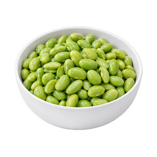 Ilustración de Edamame congelado, preparado