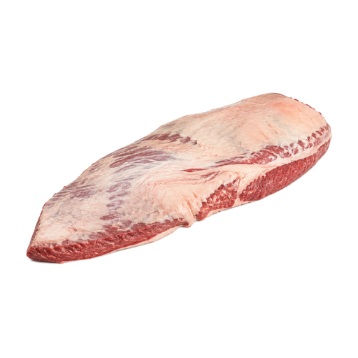 Ilustração de Carne bovina, peito (brisket), inteiro, carne magra e gordura separáveis, aparada até 1/8 de polegada de gordura externa, todas as classificações de qualidade, crua