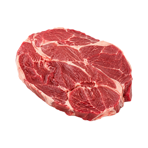 Ilustração de Carne bovina, dianteiro (chuck), corte arm pot roast para carne de panela, carne magra e gordura separáveis, aparada até 1/8 de polegada de gordura externa, classificação Choice, crua
