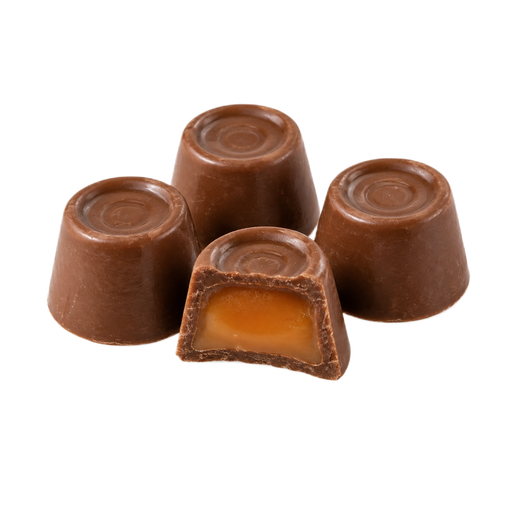 Ilustração de Doces, caramelos ROLO cobertos com chocolate ao leite