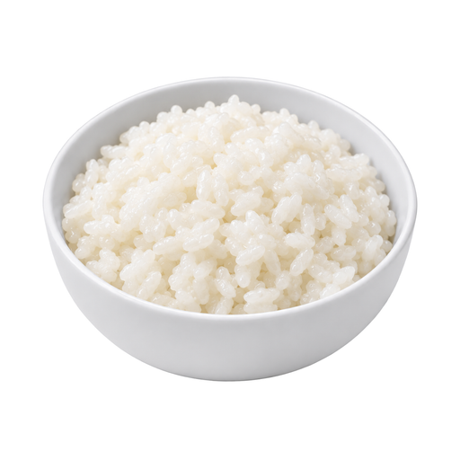 Illustration of Rice, white, short-grain, cooked, unenriched