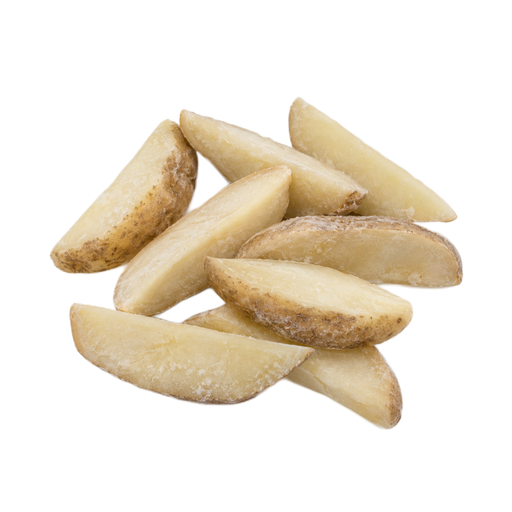 Illustration of Potatoes, french fried, wedge cut, frozen, unprepared