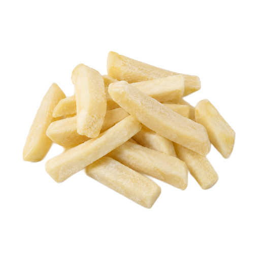 Illustration of Potatoes, french fried, steak cut, salt not added in processing, frozen, unprepared