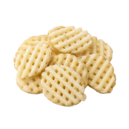 Illustration of Potatoes, french fried, cross cut, frozen, unprepared