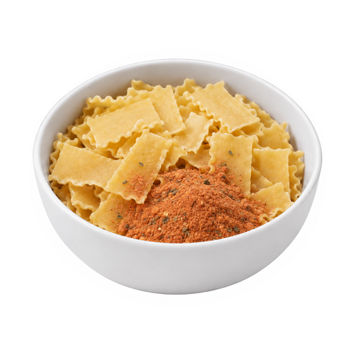 Illustration of Pasta mix, Italian lasagna, unprepared