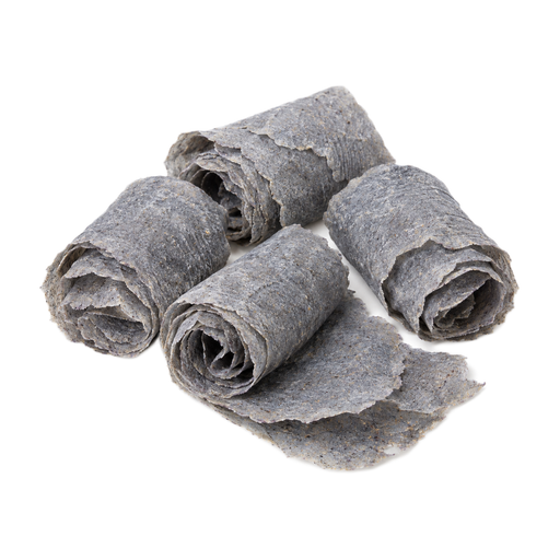 Illustration of Piki bread, made from blue cornmeal (Hopi)