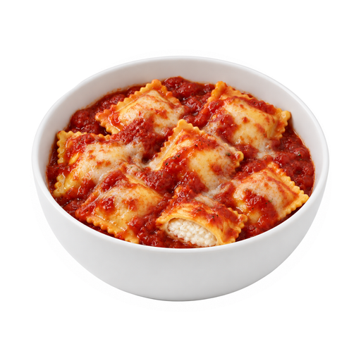 Illustration of OLIVE GARDEN, cheese ravioli with marinara sauce