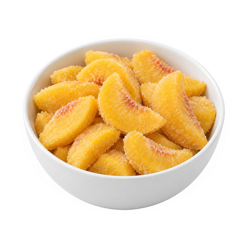 Illustration of Peaches, frozen, sliced, sweetened