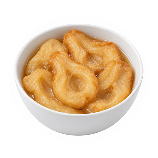 Illustration of Pears, dried, sulfured, stewed, with added sugar