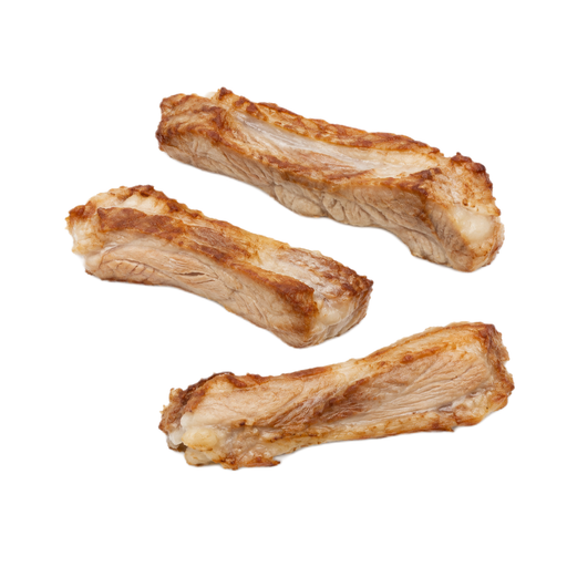 Illustration of Pork, fresh, spareribs, separable lean and fat, cooked, roasted