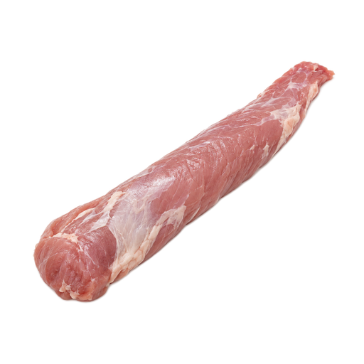 Illustration of Pork, fresh, loin, tenderloin, separable lean and fat, with added solution, raw