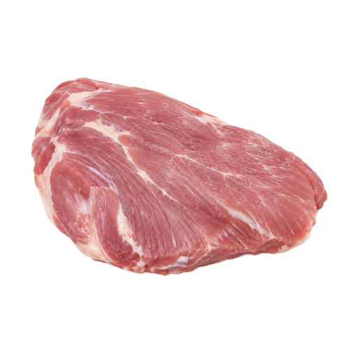 Illustration of Pork, Shoulder breast, boneless, separable lean and fat, raw