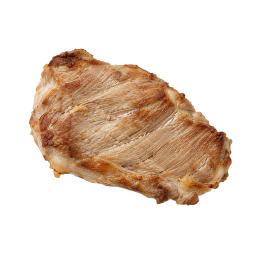 Illustration of Pork, Shoulder breast, boneless, separable lean and fat, cooked, broiled